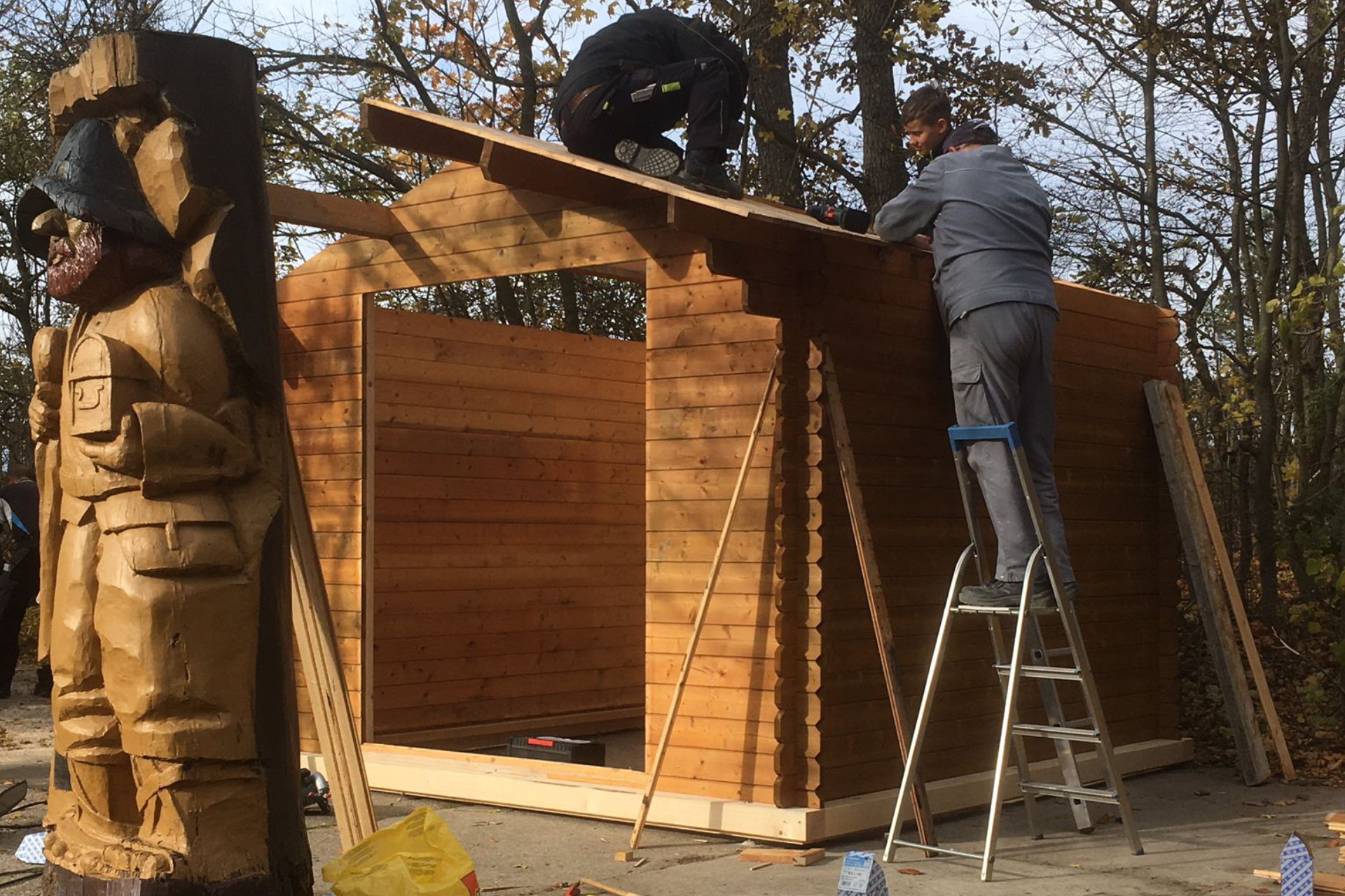 Arbeitseinsatz der IG Heldrastein am 30.10.2021